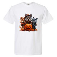 Halloween Fox Friends Trio Garment-Dyed Heavyweight T-Shirt