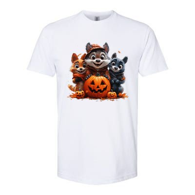 Halloween Fox Friends Trio Softstyle CVC T-Shirt