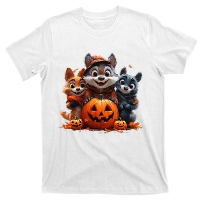 Halloween Fox Friends Trio T-Shirt