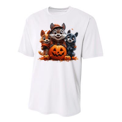 Halloween Fox Friends Trio Performance Sprint T-Shirt