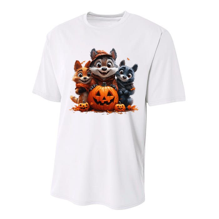 Halloween Fox Friends Trio Performance Sprint T-Shirt