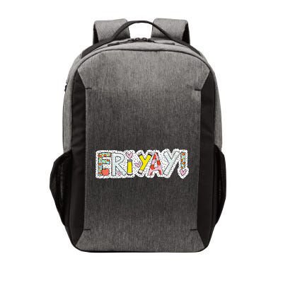 Happy Friyay Friday Lovers Fun Teacher Friyay Weekend Vector Backpack