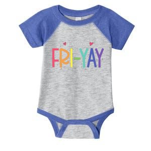 Happy FriYay Friday Funny Teacher Life Happy Friday Infant Baby Jersey Bodysuit