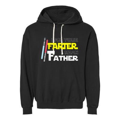 Here Fishy Fishy Fishyi Am Your Farter I Mean Father Garment-Dyed Fleece Hoodie