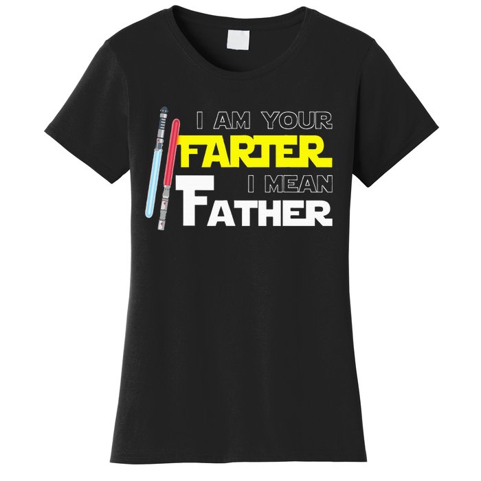 Here Fishy Fishy Fishyi Am Your Farter I Mean Father Women's T-Shirt