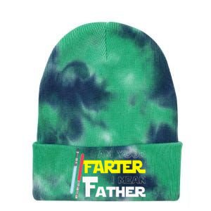 Here Fishy Fishy Fishyi Am Your Farter I Mean Father Tie Dye 12in Knit Beanie