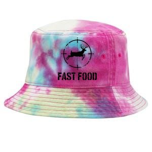 Hunting Fast Food Deer Orange Tie-Dyed Bucket Hat