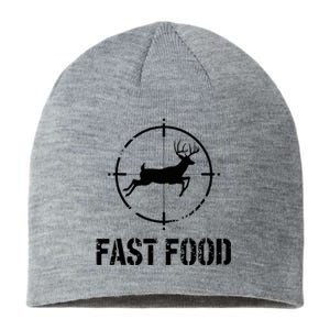 Hunting Fast Food Deer Orange Sustainable Beanie