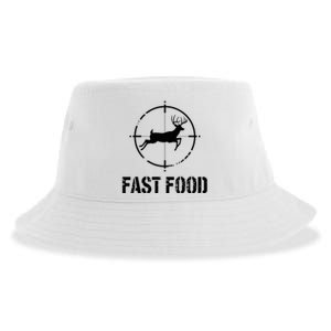 Hunting Fast Food Deer Orange Sustainable Bucket Hat