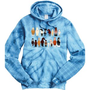 Horse Farm Farming Riding Horse Horseback For Women Tie Dye Hoodie