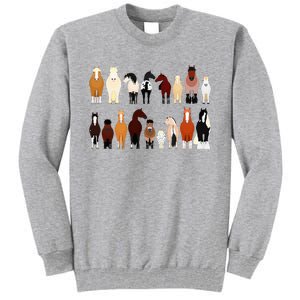 Horse Farm Farming Riding Horse Horseback For Women Tall Sweatshirt