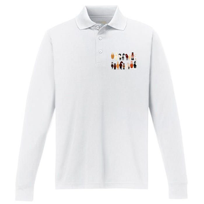 Horse Farm Farming Riding Horse Horseback For Women Performance Long Sleeve Polo