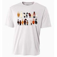 Horse Farm Farming Riding Horse Horseback For Women Cooling Performance Crew T-Shirt