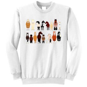 Horse Farm Farming Riding Horse Horseback For Women Sweatshirt