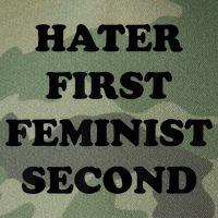 Hater First Feminist Second Funny Legacy Tie Dye Trucker Hat