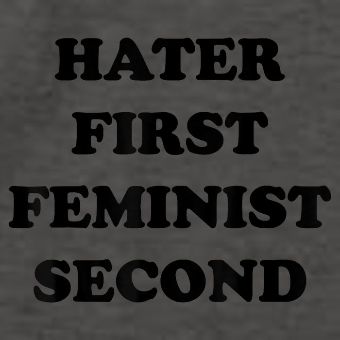 Hater First Feminist Second Funny Vector Backpack