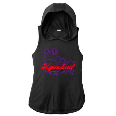 Hypnotoad Funny Frog Football Coach Design Gift Fan Hypnotoad Ladies PosiCharge Tri-Blend Wicking Draft Hoodie Tank