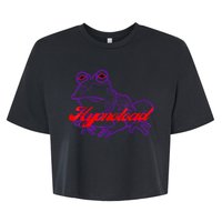 Hypnotoad Funny Frog Football Coach Design Gift Fan Hypnotoad Bella+Canvas Jersey Crop Tee