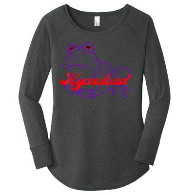 Hypnotoad Funny Frog Football Coach Design Gift Fan Hypnotoad Women's Perfect Tri Tunic Long Sleeve Shirt