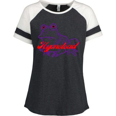 Hypnotoad Funny Frog Football Coach Design Gift Fan Hypnotoad Enza Ladies Jersey Colorblock Tee