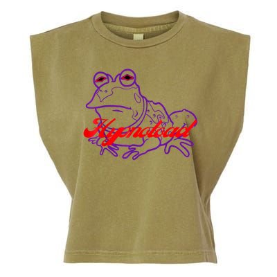 Hypnotoad Funny Frog Football Coach Design Gift Fan Hypnotoad Garment-Dyed Women's Muscle Tee