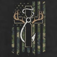 Hunting Fishing Faith Christian Hunter Fisherman Camo USA Hat