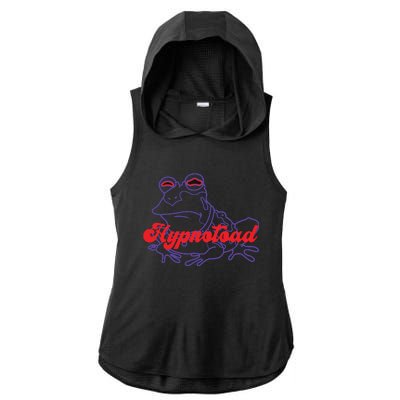 Hypnotoad Funny Frog Football Coach Ladies PosiCharge Tri-Blend Wicking Draft Hoodie Tank