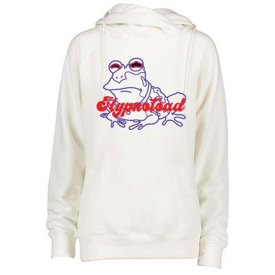 Hypnotoad Funny Frog Football Coach Womens Funnel Neck Pullover Hood