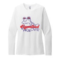 Hypnotoad Funny Frog Football Coach Womens CVC Long Sleeve Shirt