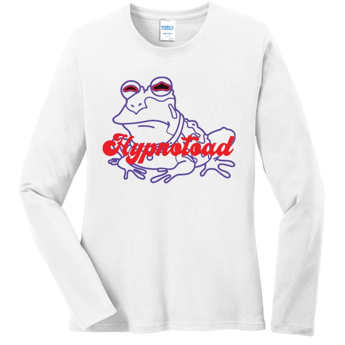 Hypnotoad Funny Frog Football Coach Ladies Long Sleeve Shirt