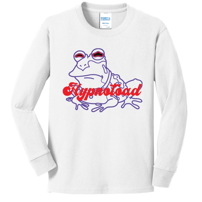 Hypnotoad Funny Frog Football Coach Kids Long Sleeve Shirt