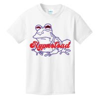 Hypnotoad Funny Frog Football Coach Kids T-Shirt