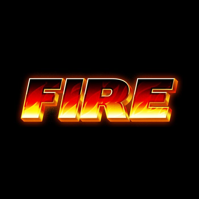 Hot Fire Flames Drawstring Bag