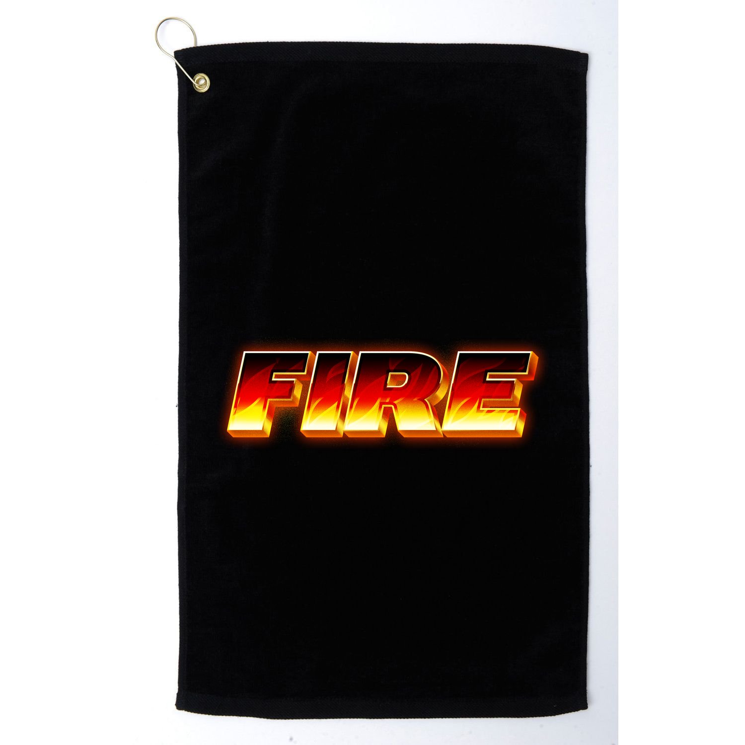 Hot Fire Flames Golf Towel