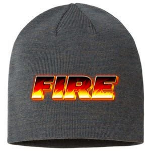 Hot Fire Flames Sustainable Beanie