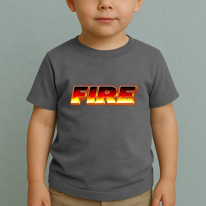 Hot Fire Flames Toddler T-Shirt