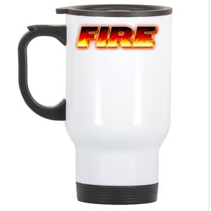 Hot Fire Flames Stainless Steel Travel Mug