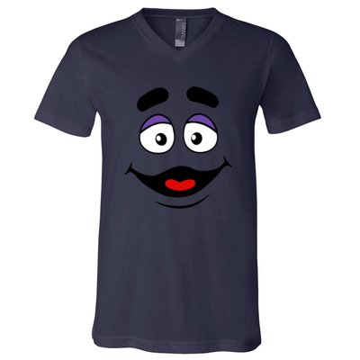 Halloween Face Funny V-Neck T-Shirt