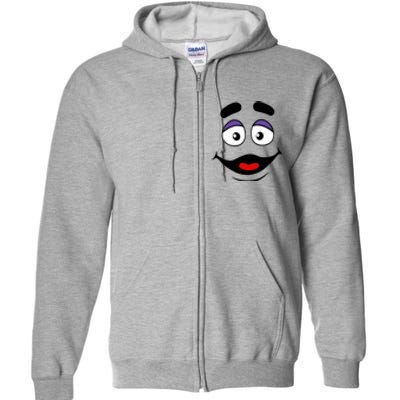 Halloween Face Funny Full Zip Hoodie