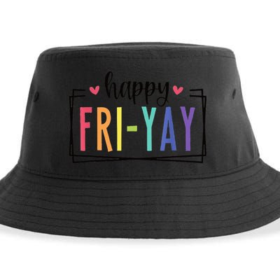 Happy FriYay Friday Lovers Fun Teacher Sustainable Bucket Hat