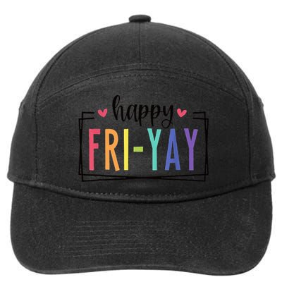 Happy FriYay Friday Lovers Fun Teacher 7-Panel Snapback Hat