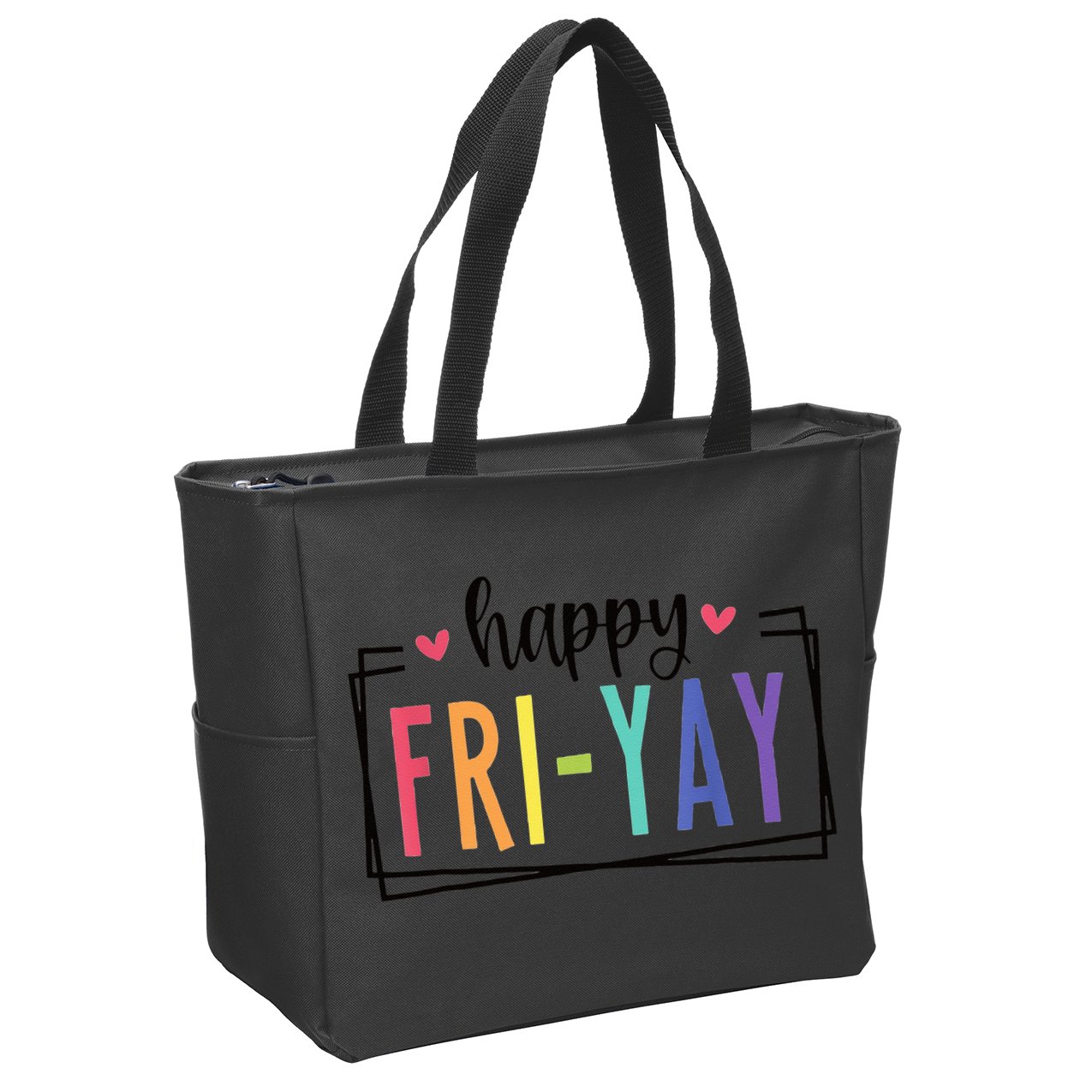Happy FriYay Friday Lovers Fun Teacher Zip Tote Bag