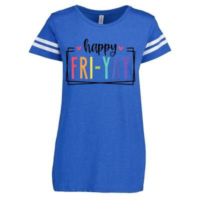 Happy FriYay Friday Lovers Fun Teacher Enza Ladies Jersey Football T-Shirt