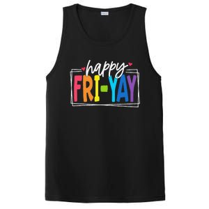 Happy Friyay Friday Funny Teacher Friyay Teacher Gift PosiCharge Competitor Tank