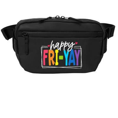 Happy Friyay Friday Funny Teacher Friyay Teacher Gift Crossbody Pack