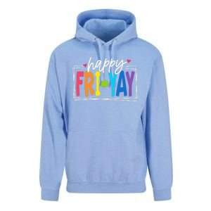 Happy Friyay Friday Funny Teacher Friyay Teacher Gift Unisex Surf Hoodie