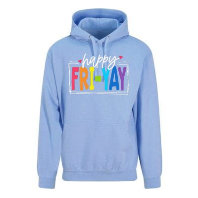 Happy Friyay Friday Funny Teacher Friyay Teacher Gift Unisex Surf Hoodie