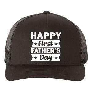 Happy First Father's Day Yupoong Adult 5-Panel Trucker Hat