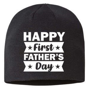 Happy First Father's Day Sustainable Beanie