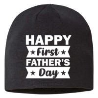 Happy First Father's Day Sustainable Beanie